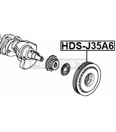 Riemenantriebsscheibe HDS-J35A6 Febest